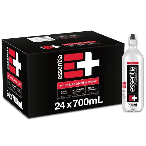 Essentia Bottled Water 9.5pH 23.67oz 24 Pack