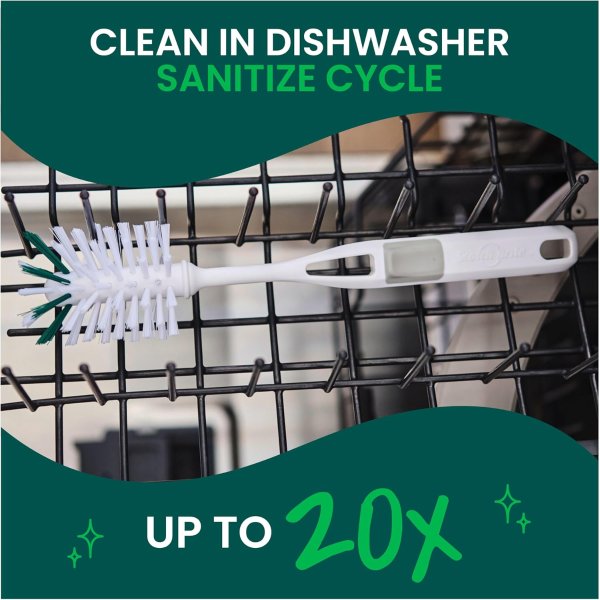Glass Bottle Brush Non-Slip Handle