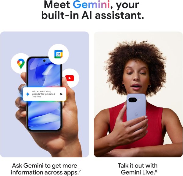 Google Pixel 9a Unlocked Smartphone Peony 128GB