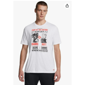 $6.50 Amazon.com Under Armour Men s Project Rock Red One Fight of The Century Short Sleeve T Shirt