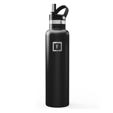 IRON °FLASK 不锈钢运动水壶 24盎司 黑色