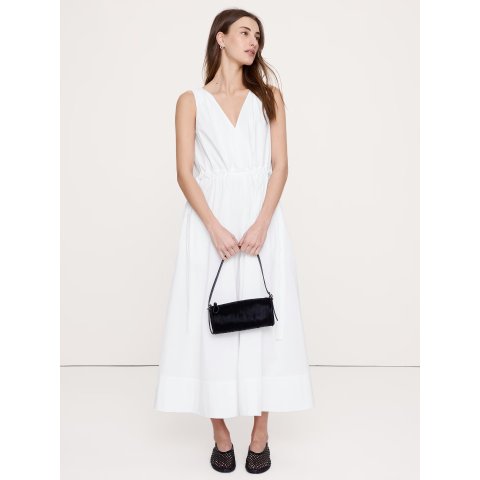 Banana RepublicBanana Republic Twisted Shoulder Poplin Maxi Dress