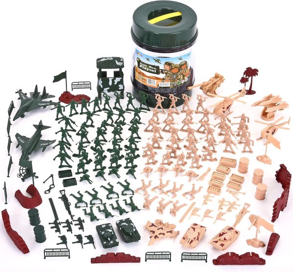 JOYIN Military Soldier Playset 164 Pieces