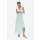 Asymmetric Cowl-Neck Dress Light Turquoise