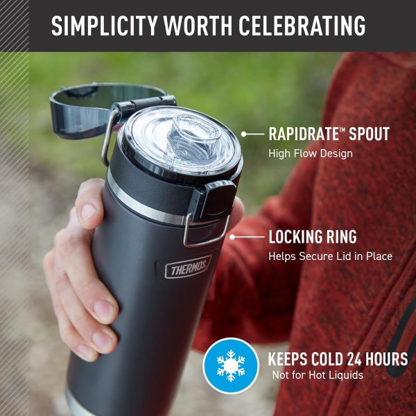 ICON Stainless Steel Water Bottle 24oz Granite