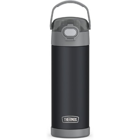 THERMOS FUNTAINER 不锈钢保温瓶 16盎司 哑光炭灰