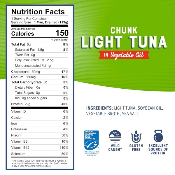Bumble Bee Chunk Light Tuna in Oil 5oz 24 Cans