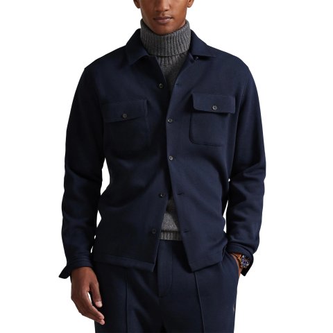 Nordstrom Men’s Long Sleeve Double Knit Camp Shirt