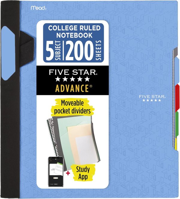 Five Star Spiral Notebook 73150 200 Sheets