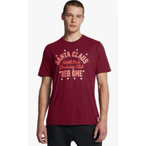 $6.70 Amazon.com Under Armour Men s Project Rock Red One North Pole Training Club Short Sleeve T Shirt