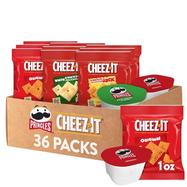Pringles & Cheez-It Snack Variety Pack 36 Count