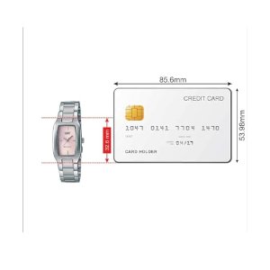 Casio LTP-1165A-4CDF 女士粉色表盘手表