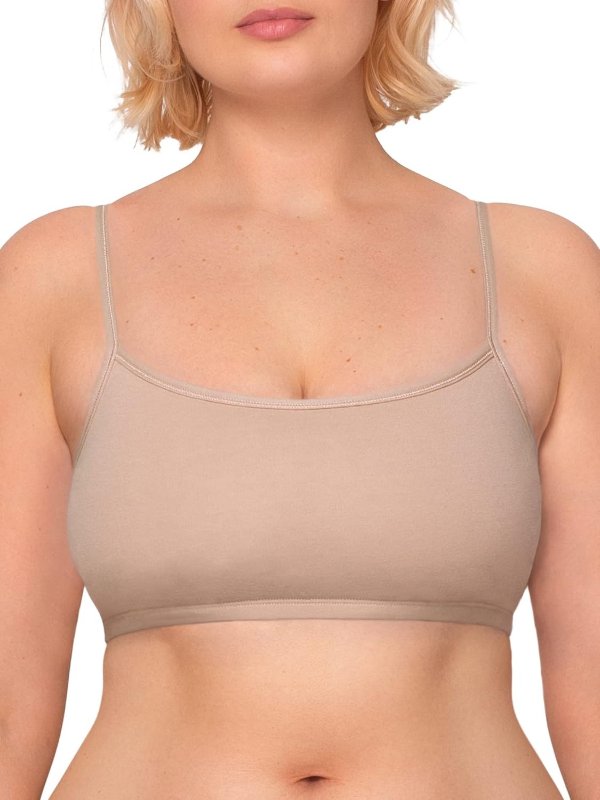 Women's Cotton Spaghetti Strap Sports Bra