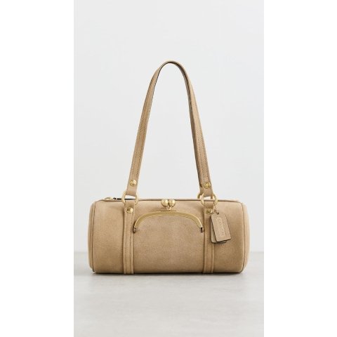 CoachBarrel 28 口金圆筒包