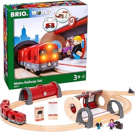  Metro Railway 20-Piece Wooden Set