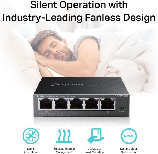 TL-SG105S-M2 5-Port 2.5G Ethernet Switch