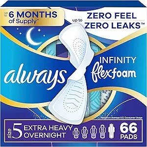 always Infinity 夜用卫生巾 加长 66片