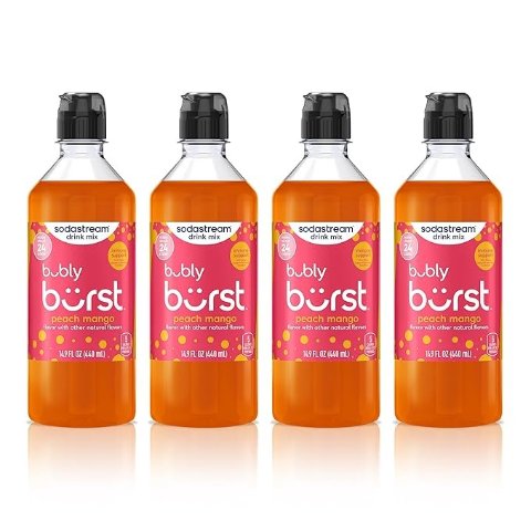  Bubly Burst 桃芒风味饮料 14.9盎司 4瓶