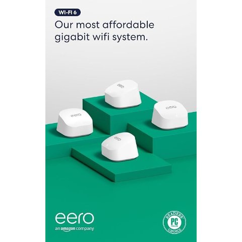 Amazon eero 6+ Mesh Wi-Fi System 4-Pack