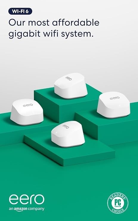 Amazon eero 6+ Mesh Wi-Fi System 4-Pack