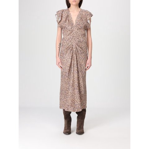 Lyndsay Floral Silk Midi Dress