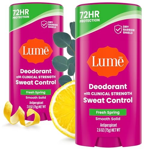 Lume Plus 止汗香体棒 清新春日 2.6盎司 2支