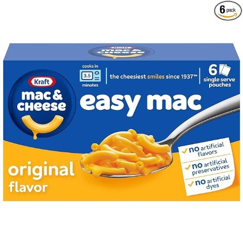 Mac and Cheese Original 6 Packets