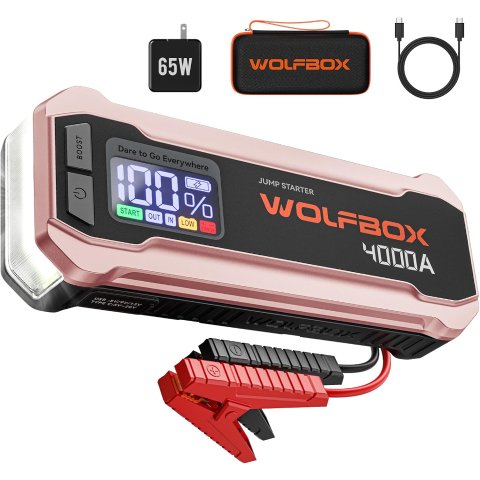 WOLFBOX 4000A 启动电源 玫瑰金