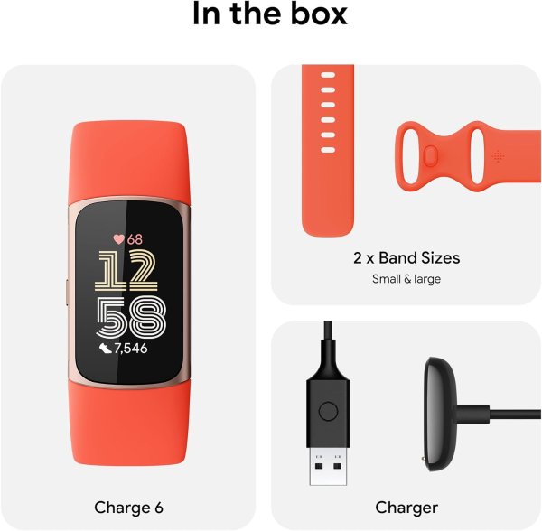 Charge 6 金色健身手环 心率监测