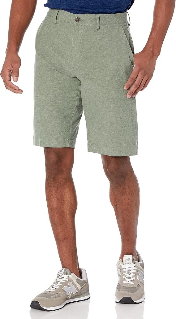 Amazon Essentials Men's Oxford Shorts 11 Inch
