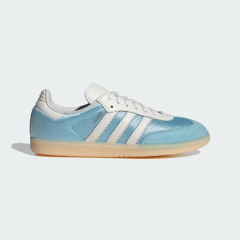 adidas新色首折！缎面+冰川蓝SAMBA OG 休闲鞋