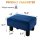 LUE BONA Velvet Rectangle Foot Stool Navy