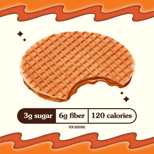 Rip Van Wafels 荷兰焦糖香草华夫饼 12片