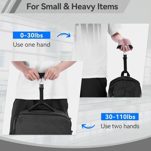 Luggage Scale 2 Pack LCD Backlight 50kg