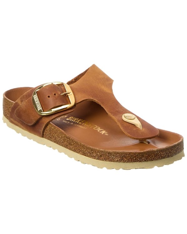 Gizeh Big Buckle Leather Sandal