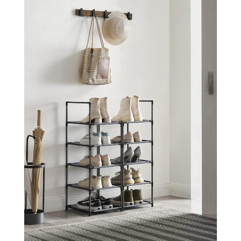 Shoe Rack ULSR110G01 10-Tier Gray