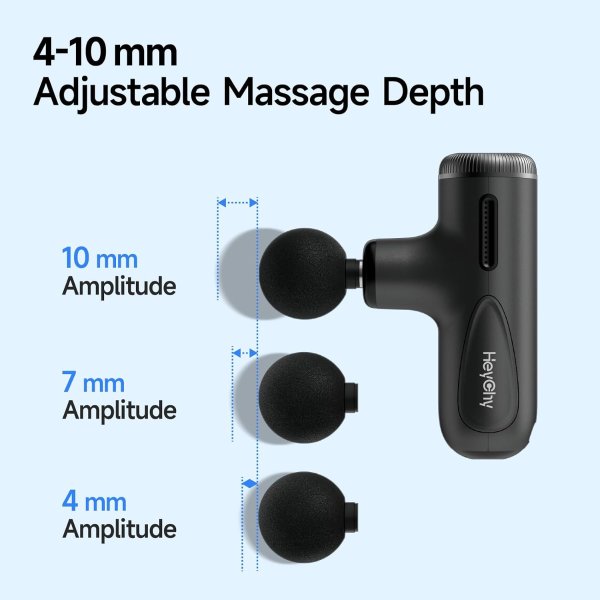 HEYCHY Super Mini Massage Gun Deep Tissue Dark Gray