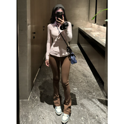lululemon Align 高腰微喇裤 超短款