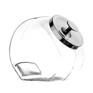 The Container Store Anchor Hocking 玻璃斜口罐 2夸脱