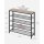 INDESTIC Shoe Rack Steel Frame 4-Tier Greige Black