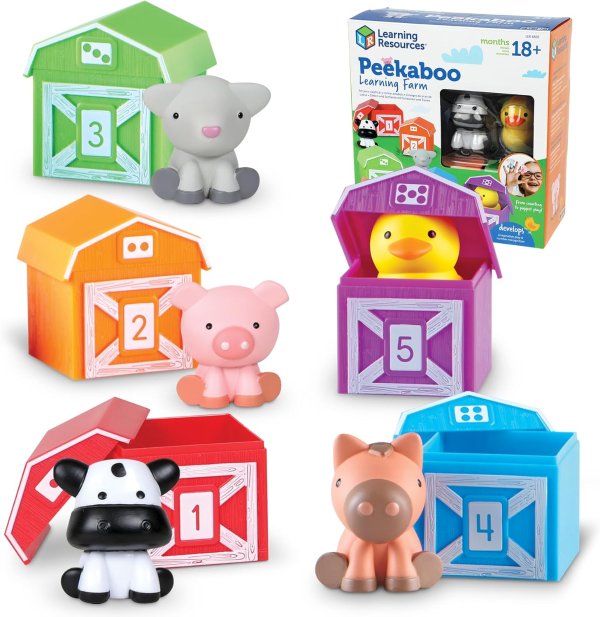 Peekaboo Learning Farm 幼儿动物玩具套装