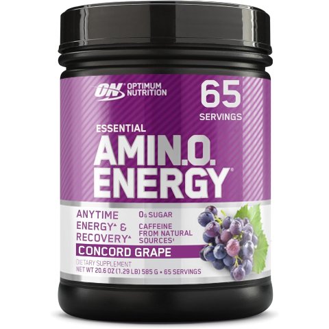 Optimum Nutrition Amino Energy Grape Energy Powder 65 Servings