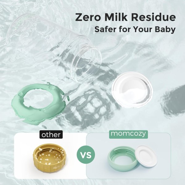 Momcozy Wide-Neck Baby Bottle 11oz 4 Pack