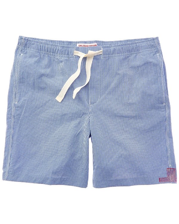 Linen-Blend Swim Trunk