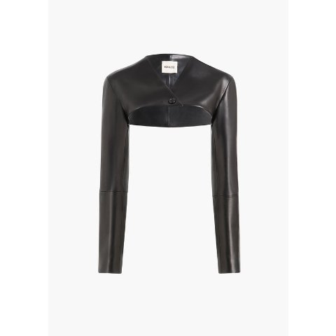 Onno Cropped Lambskin Jacket