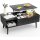 Sweetcrispy Lift Top Coffee Table Black with Storage