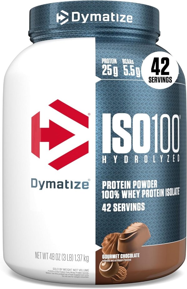 Dymatize ISO100 Chocolate Whey Protein Powder 3lb