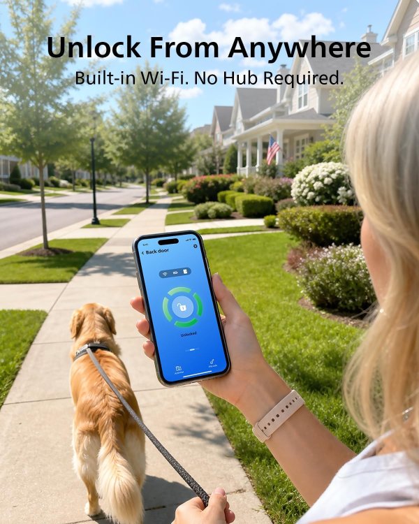 Smart Door Lock Wi-Fi Fingerprint Unlock