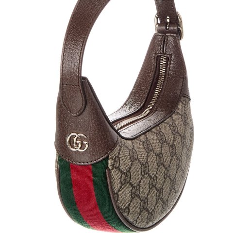 GucciOphidia Small GG Canvas Leather Hobo Bag