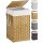 ULCB165N01 Synthetic Rattan Laundry Hamper 65L Yellow